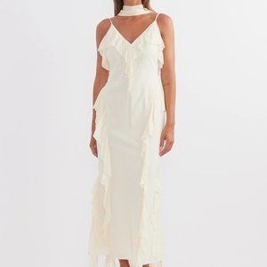 Terrace Cascade Midi Dress (Khaite Pim Dress)